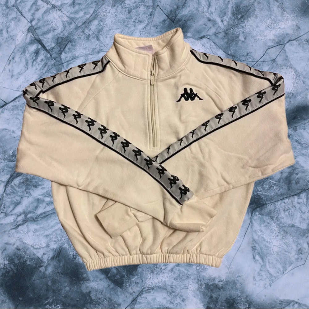 Kappa Cropped Quarter Zip Sweatshirt